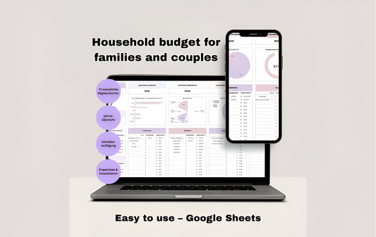 Budgeting template for Excel & Google Sheets (all currencies)